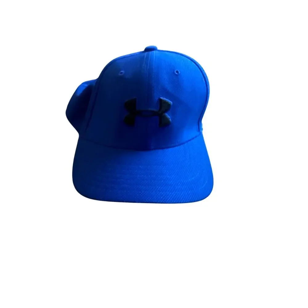 Under Armour Boys' Blue Dri-Fit Stretch Fit Cap (Size Small)